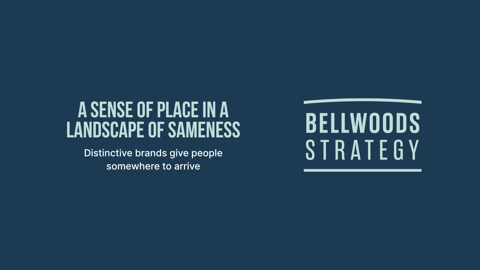 A Sense of Place in a Landscape of Sameness