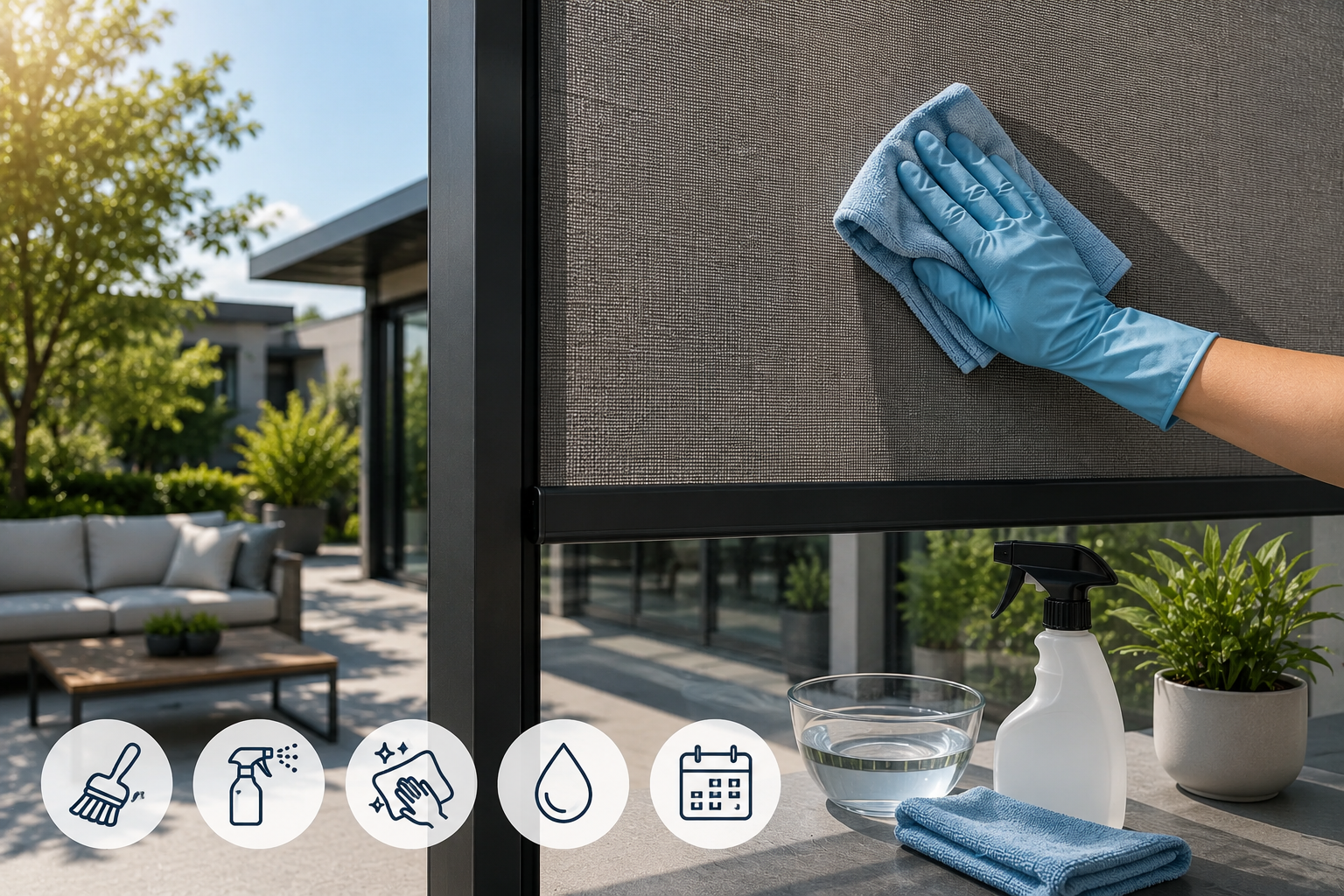How to Clean and Maintain Shade Fabric