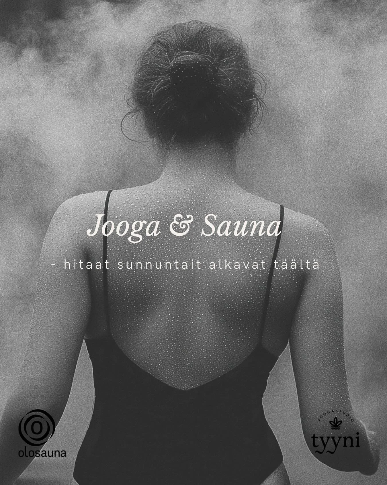 Lempe&auml;&auml; joogaa Olosaunalla sunnuntaisin 30.11. ja 21.12. klo 11 - 13.30 🖤

&ldquo;Olkoon olosi l&ouml;ylyn ly&ouml;m&auml;, hyv&auml;n olon huuhtoma.&rdquo;

Joogastudio Tyynin ja Olosaunan arvomaailmaa yhdist&auml;&auml; moni asia - aidot