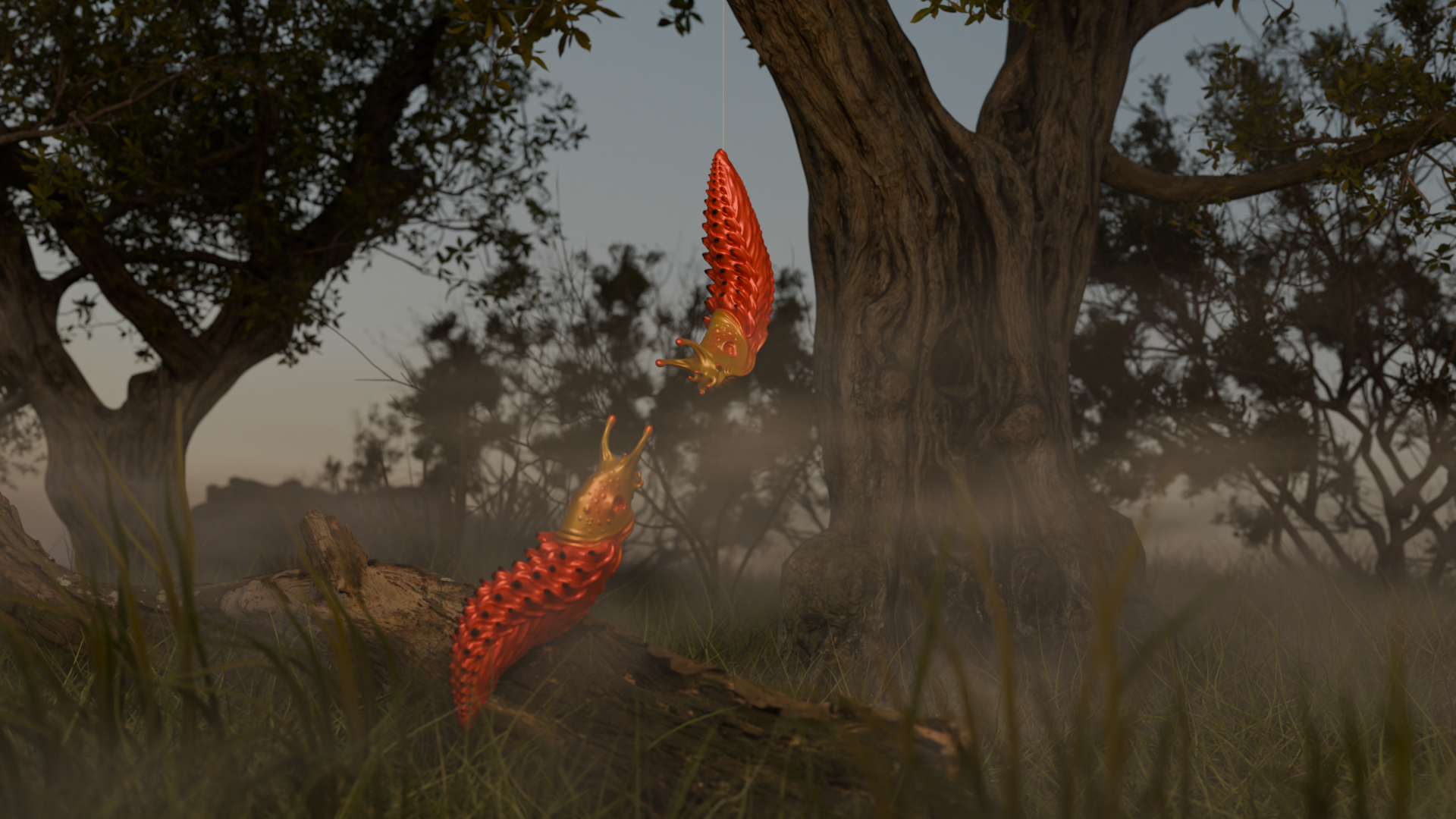 Red venomous slug