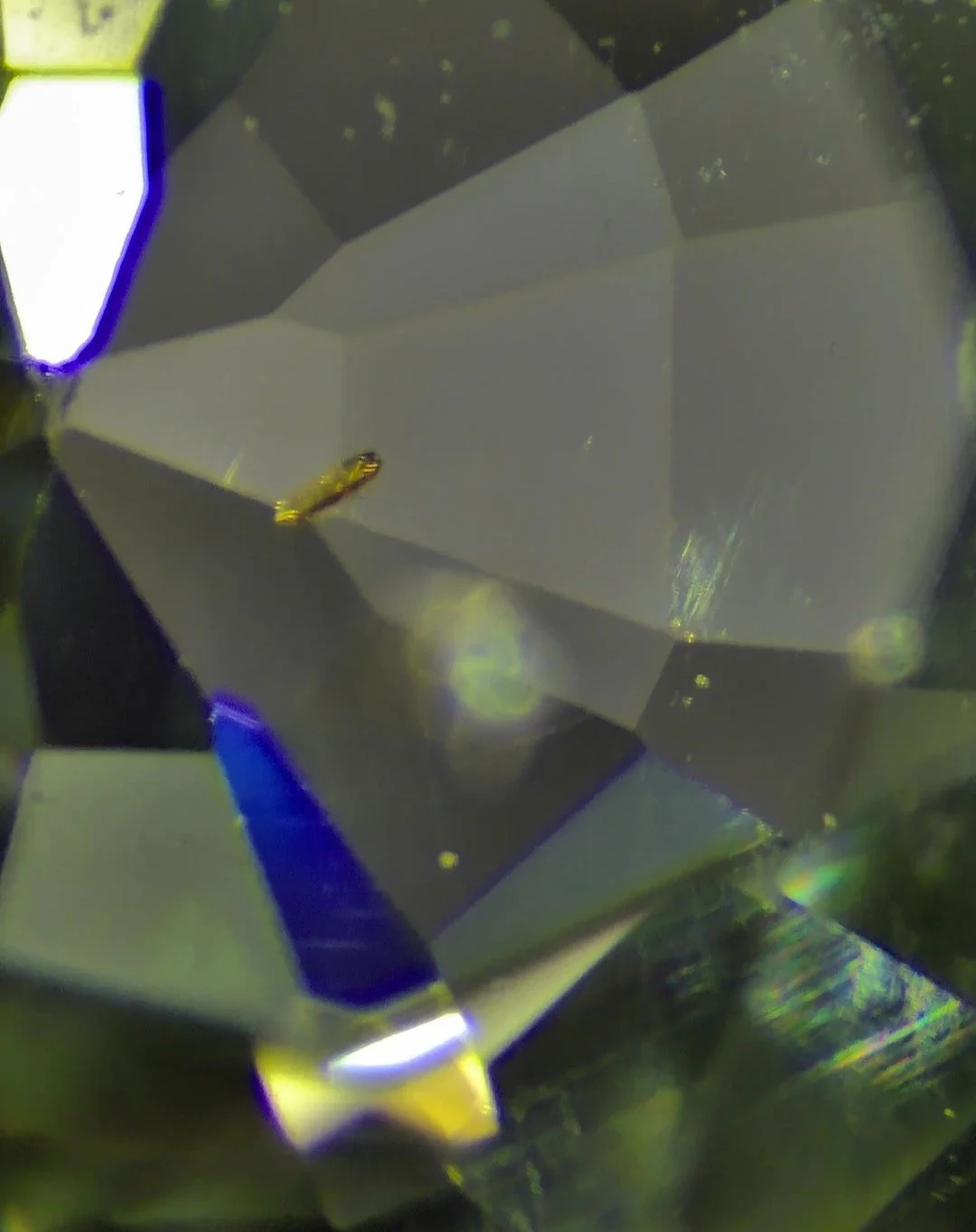 Cute little inclusion in an unheated, untreated Sapphire #sapphire #hobbylab #gemologist #gemology #hobby #gemidentification #gem #gemstones #gems #gemstone #cutgems #facetedgems #gemstoneslovers #gemstonecarving