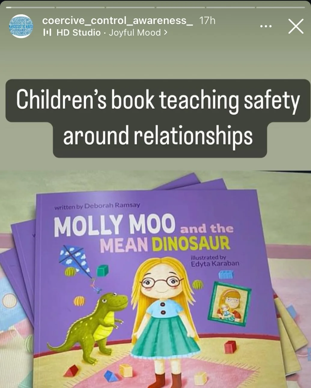 So grateful for Coercive Control Awareness for promoting my book on their page ❤️
