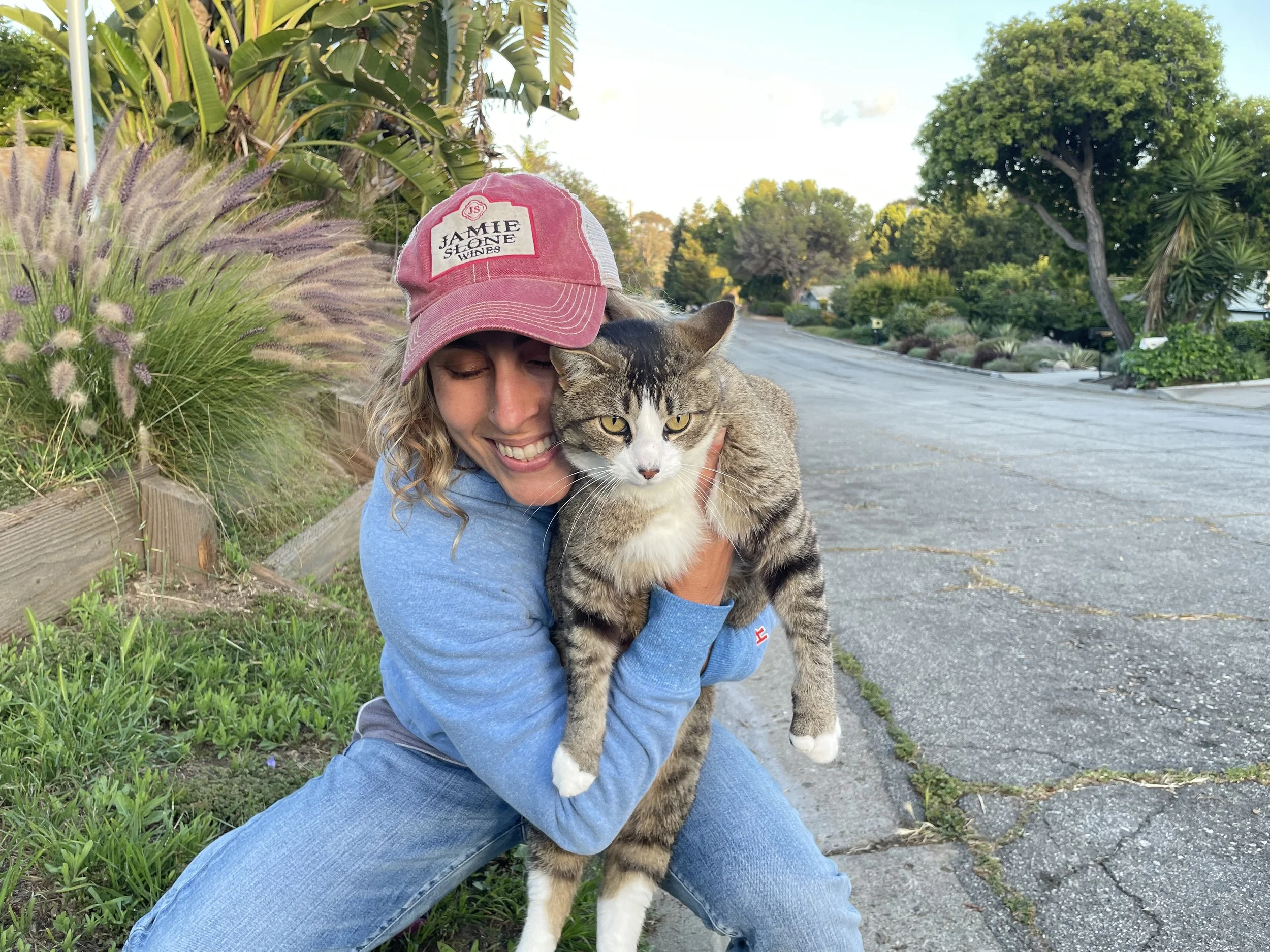 Crystal Stokes with a cat