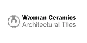 Logo of Waxman Ceramics, an architectural tiles company.
