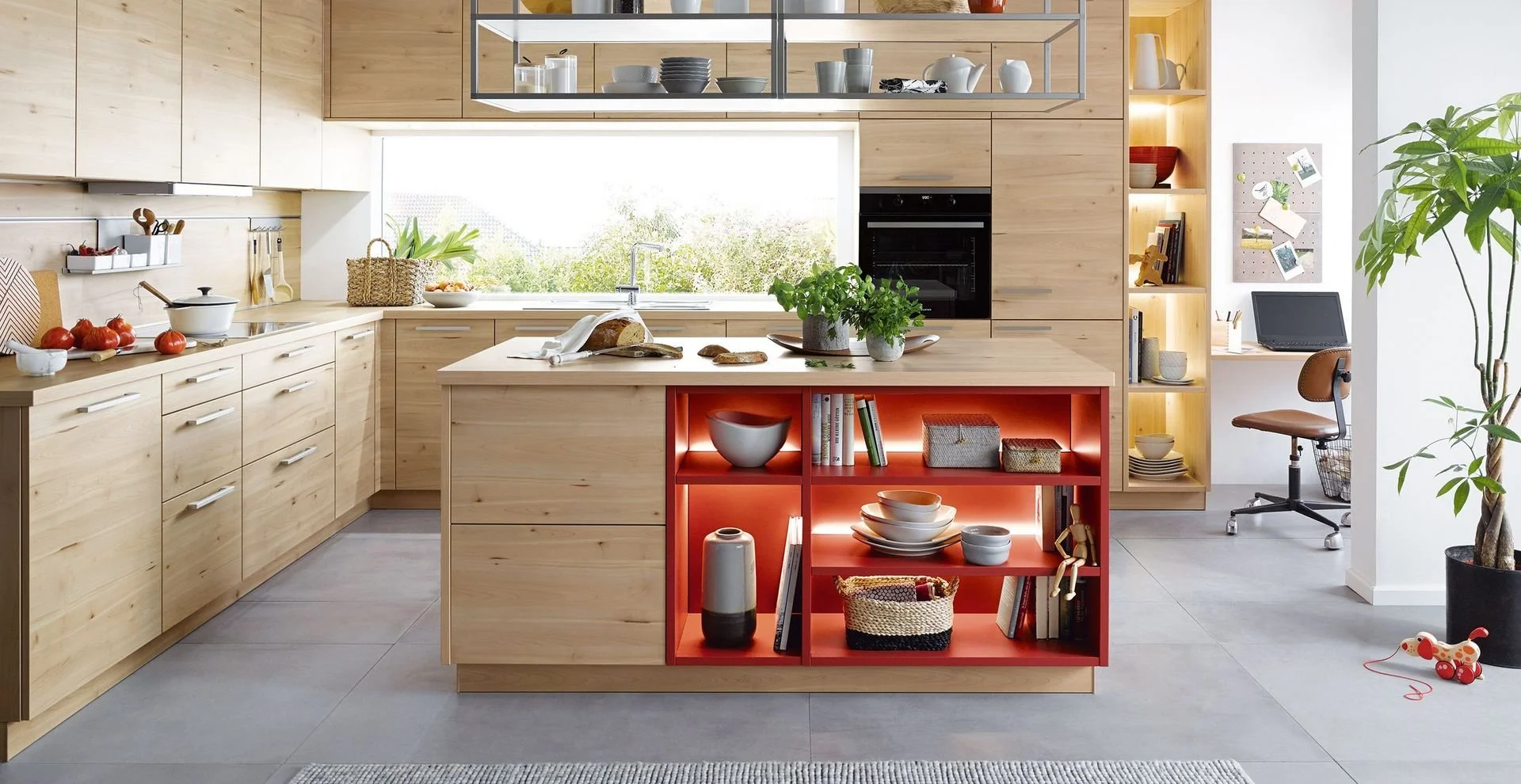 nature inspired kitchen