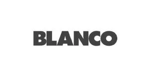 Logo with the word "BLANCO" in bold, black letters on a white background.