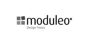 Moduleo Design Floors logo with a square tile graphic on the left.