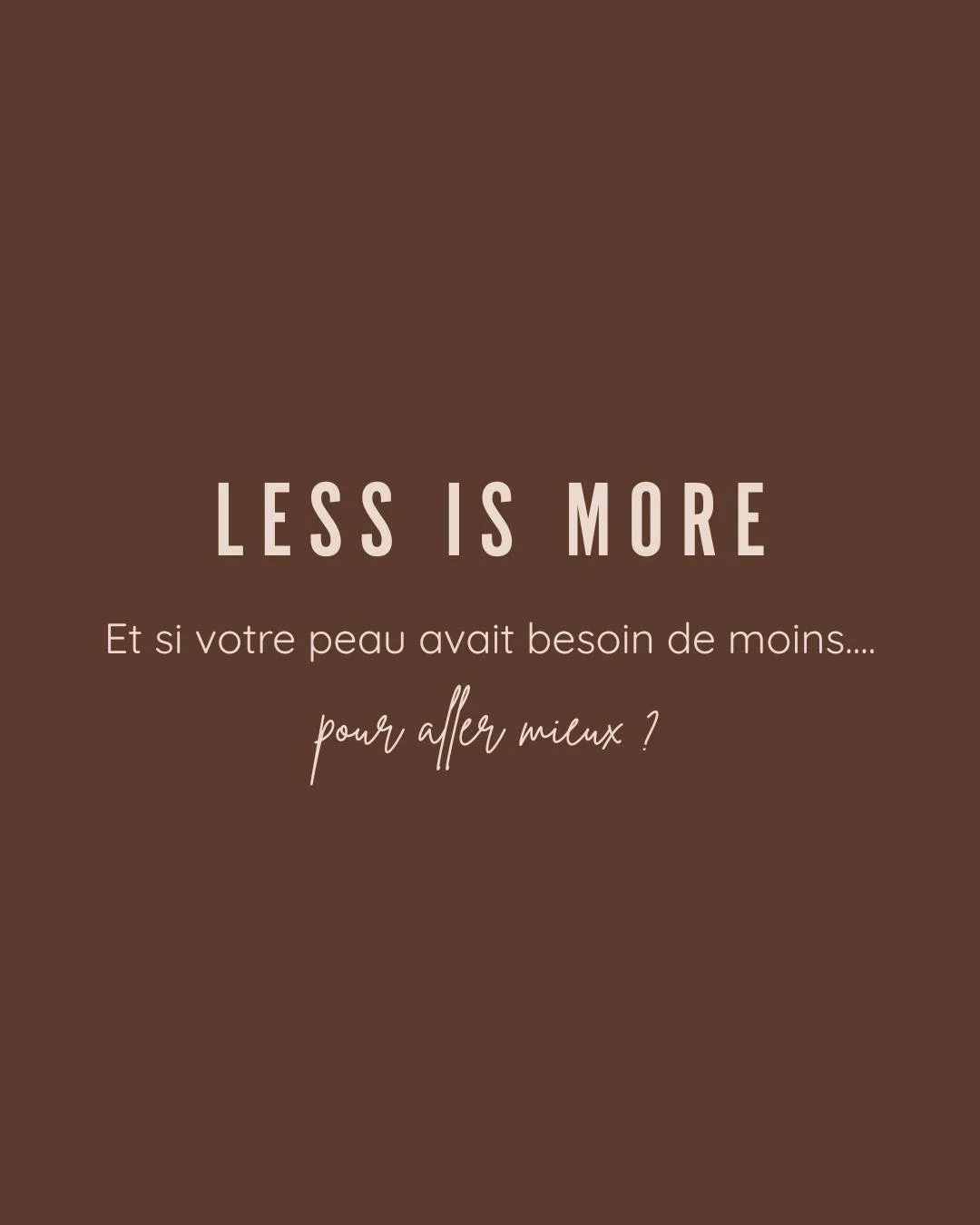 ✨ Less is more. ✨
Les conseils beaut&eacute; sont partout : sur les r&eacute;seaux, dans les magazines, entre amis&hellip; et parfois, on y voit tout et son contraire : routine agressive, nettoyage excessif, une multitude de produits, des nouvelles t