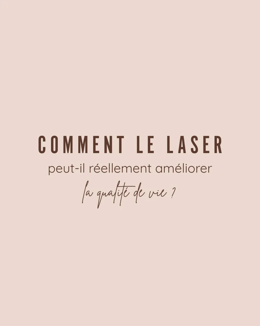 ✨ Le laser, bien plus qu&rsquo;une question d&rsquo;esth&eacute;tique
On parle souvent d&rsquo;&eacute;pilation laser pour le confort&hellip;
Ne plus penser &agrave; ses poils, gagner du temps, se sentir libre.
Mais pour certaines personnes, cela va 