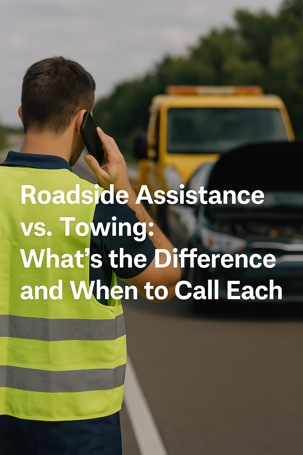 Roadside Assistance vs. Towing: What’s the Difference and When to Call Each If your car suddenly stops working