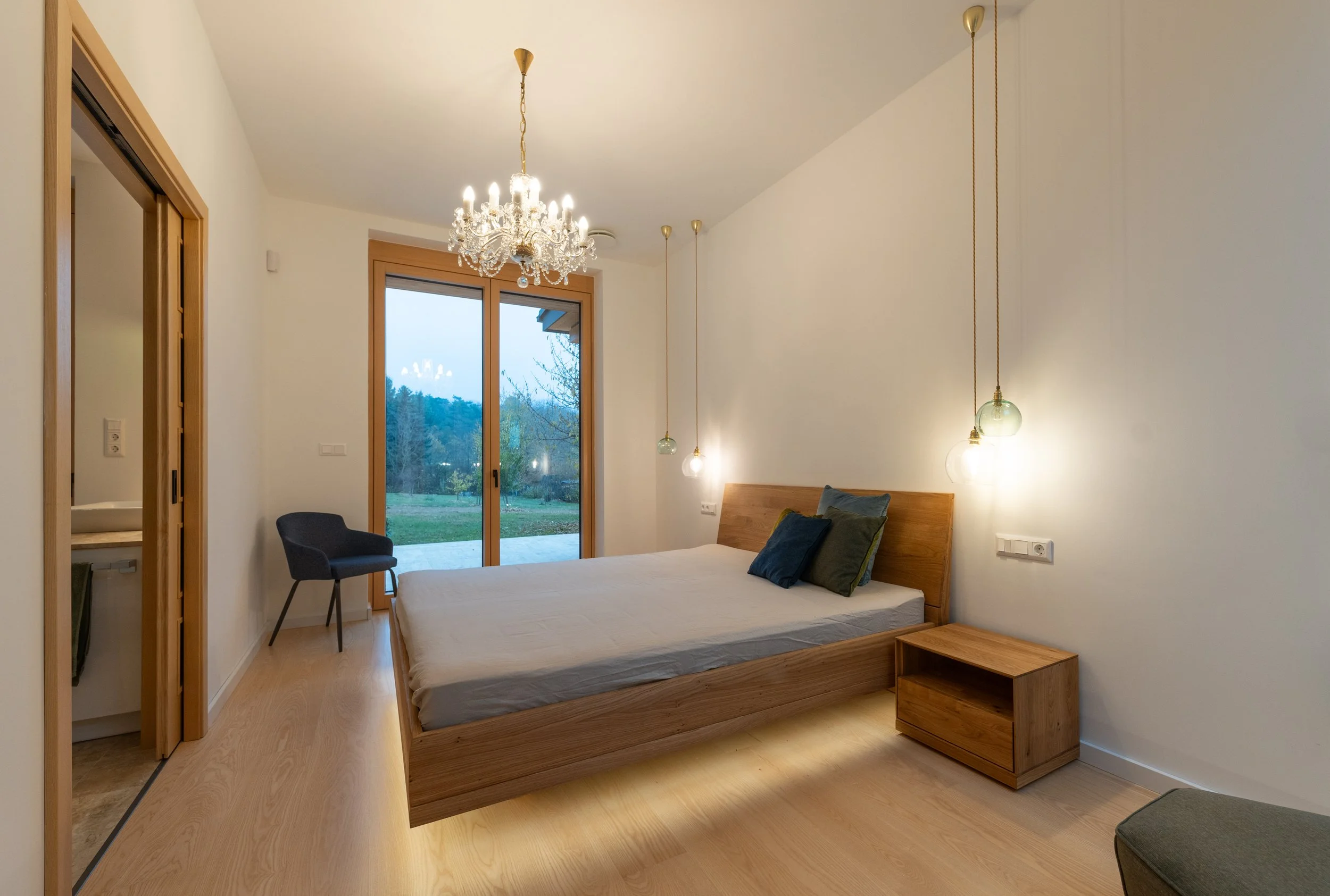 Átriumos családi ház hálója