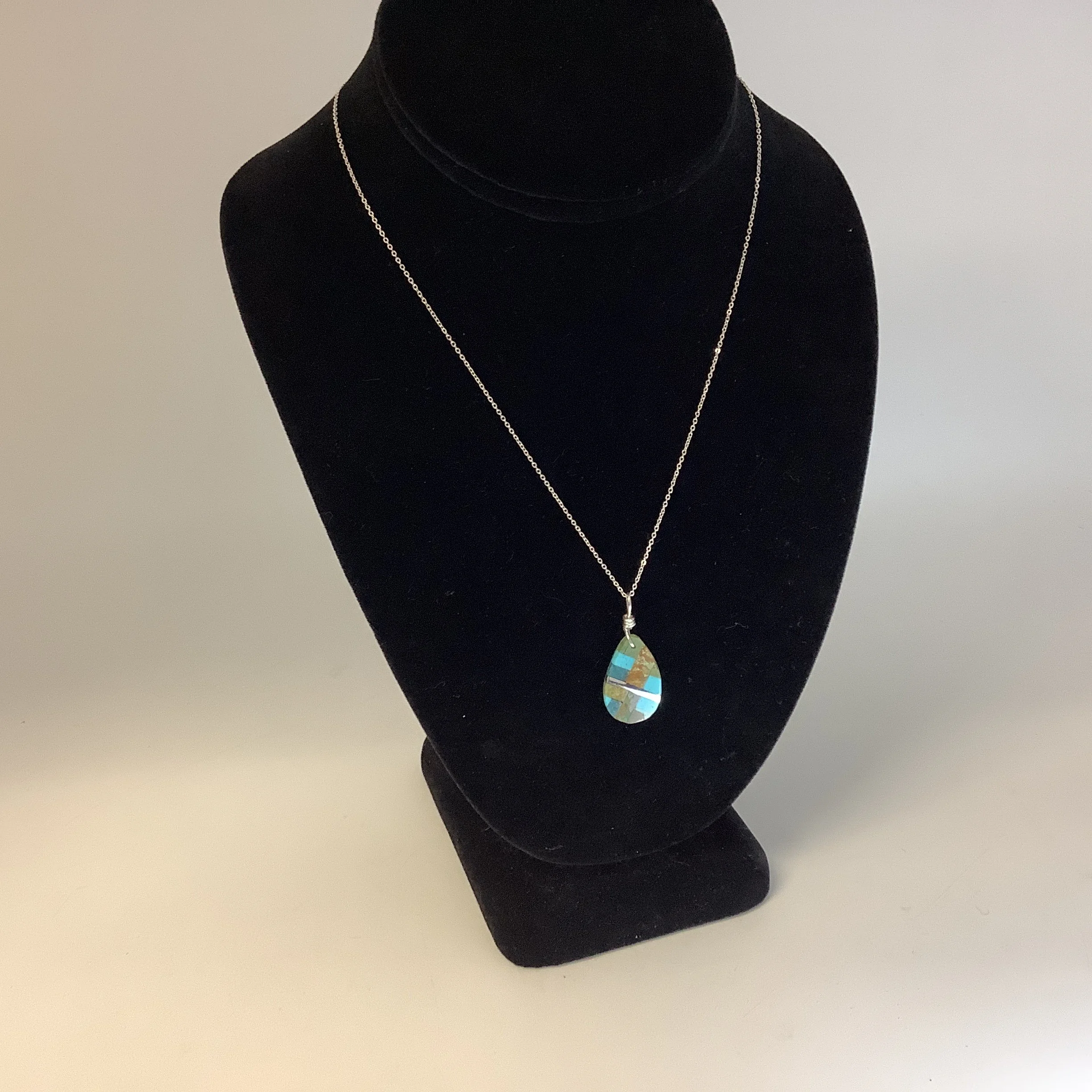 Stephanie Medina | Turquoise Mosaic Necklace