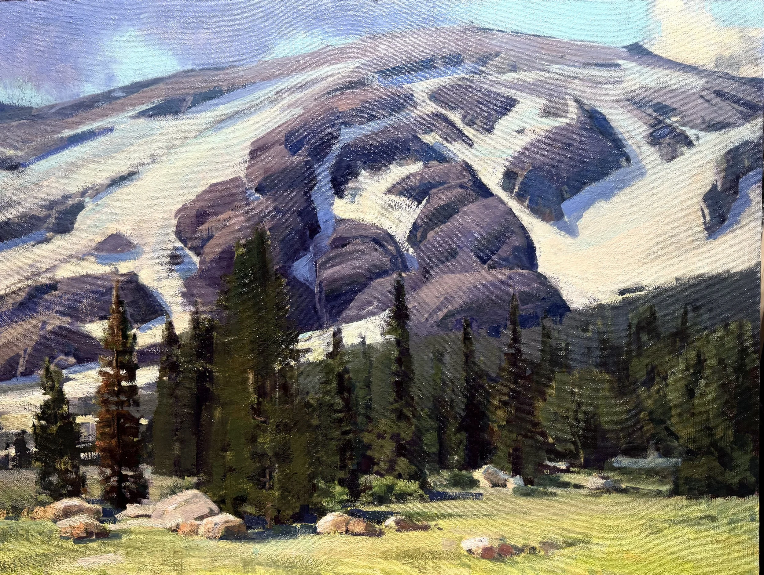 July Snow & Conifers