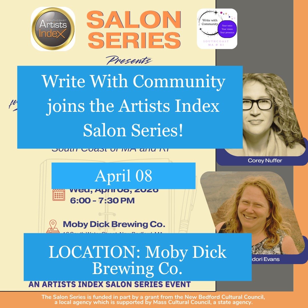 💥 Three events we&rsquo;re excited to share with you this week...

✍✍✍ Wednesday, 4/8: Write with Community Joins the Artists Index Salon Series
📌 Location: Moby Dick Brewing Co.
⌚ Time: 6:00-7:30 PM

Write with Community, Inc. is pleased to partic
