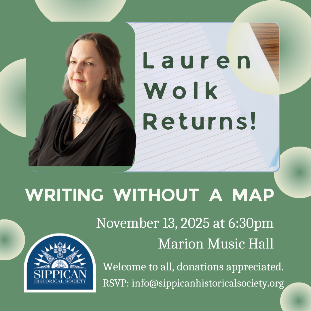 Writing Without a Map event poster featuring Lauren Wolk