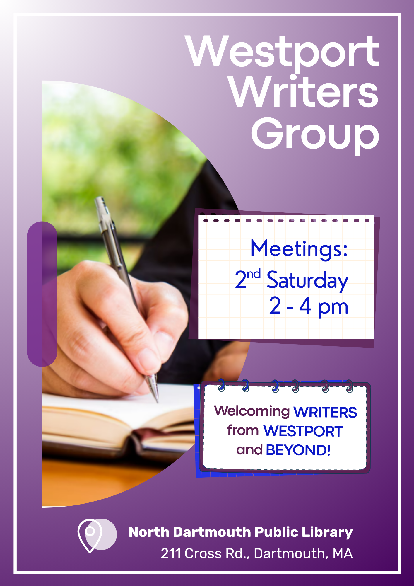Westport Writers Group - Write With Community graphic card