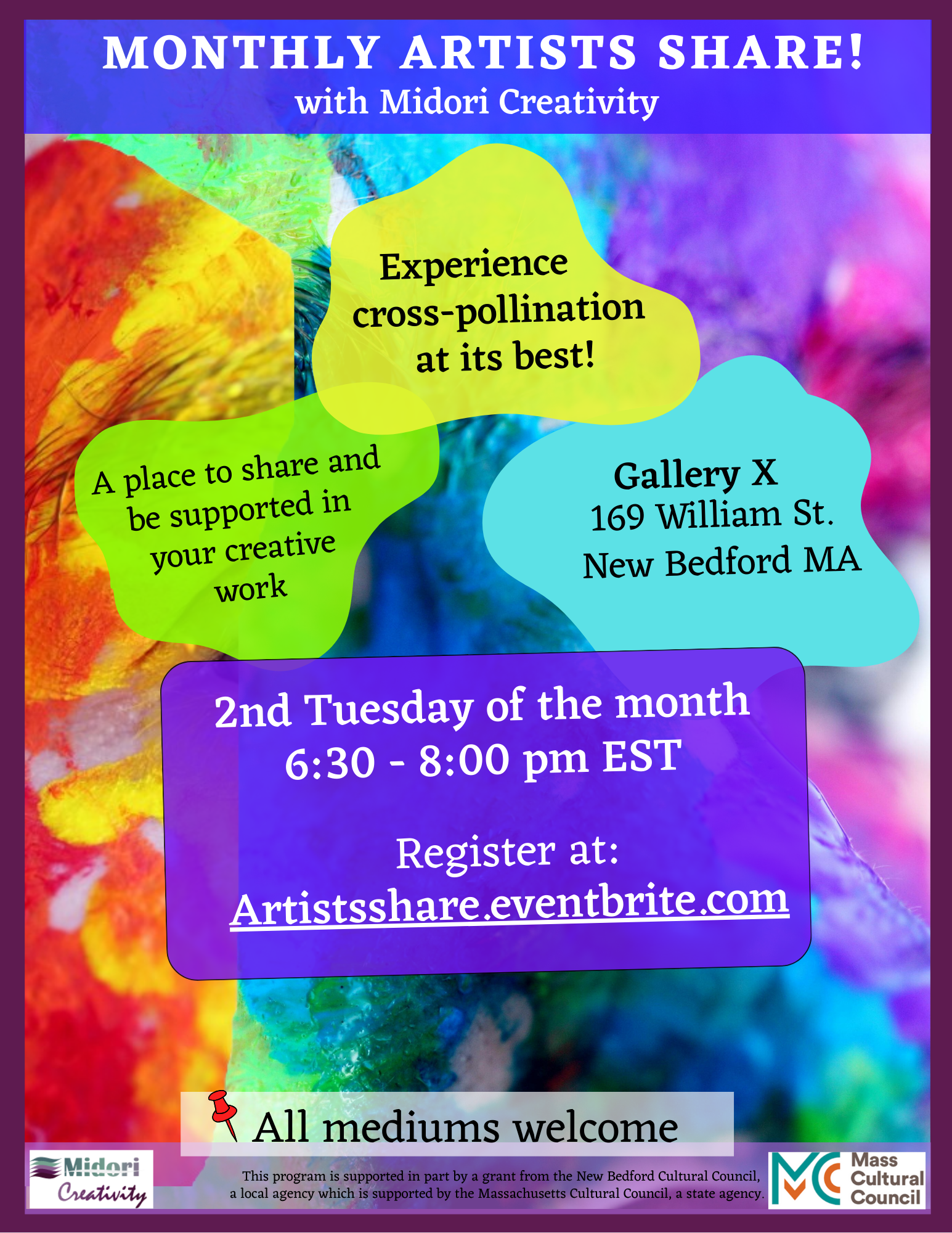 2026 Artists Share Promotional flyer