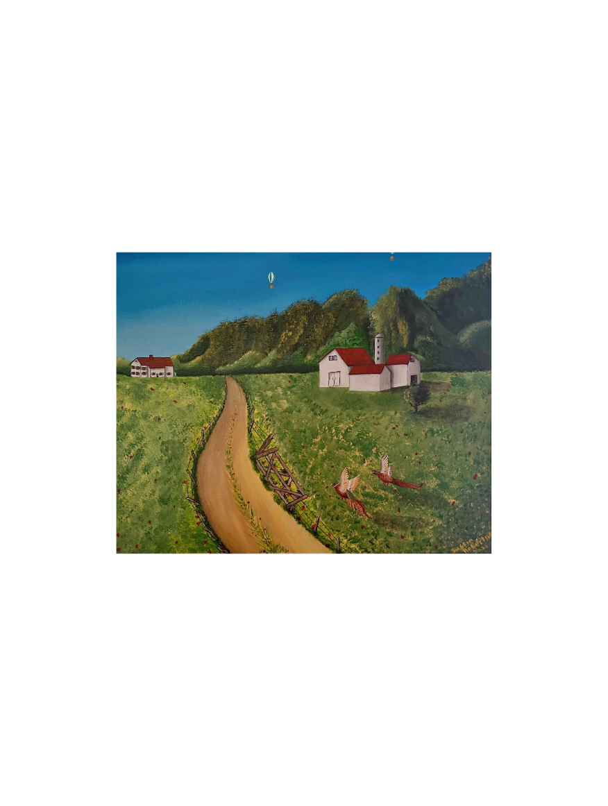 Country Living by Justin Robertson ORIGINAL PAINTING 16" x 20"