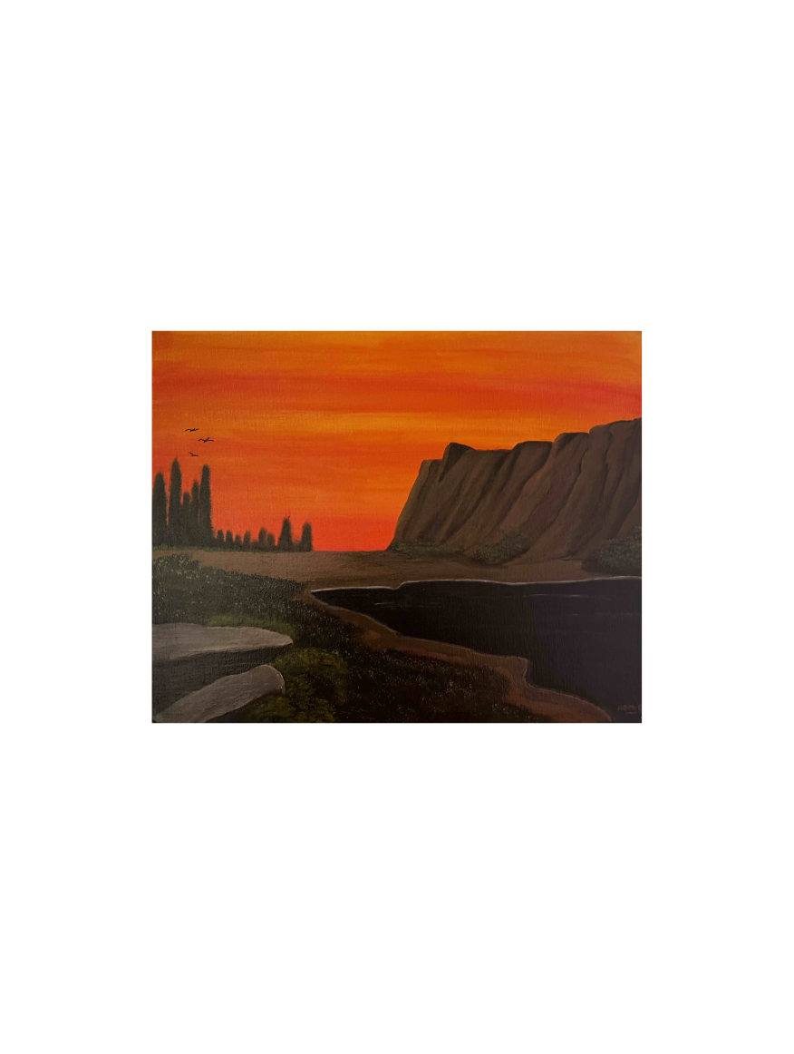 Beautiful Horizon by Sylvester Horne ORIGINAL PAINTING 16" x 20"