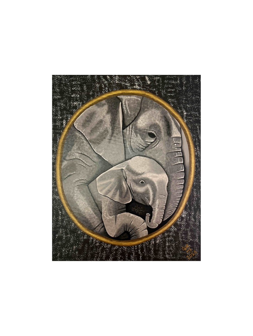 A Mother's Love by Brian M. Self ORIGINAL PAINTING 16" x 20"