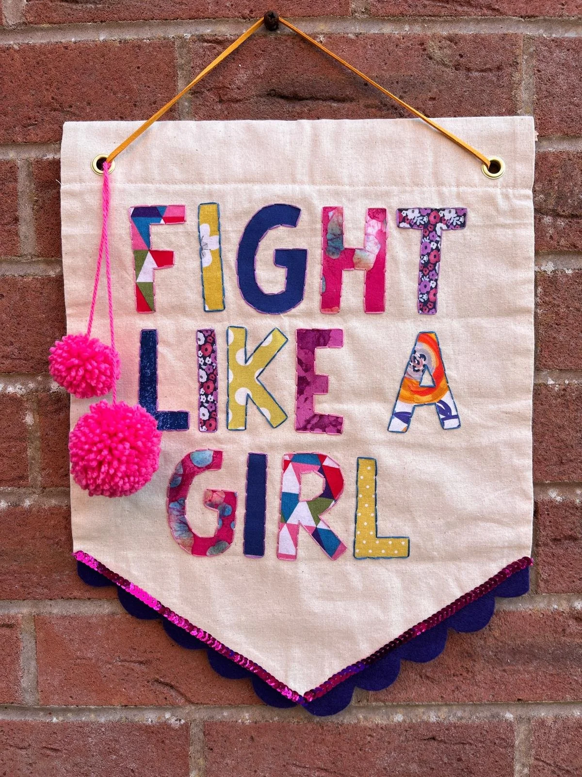 Fight like a girl Banner workshop with Kath