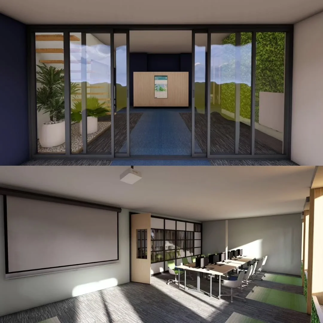 Een paar renderings van de 3D tekening die ik heb gemaakt voor een kantoor van een woningcorporatie.

A view renderings of a 3D drawing that I made for a housing corporation office