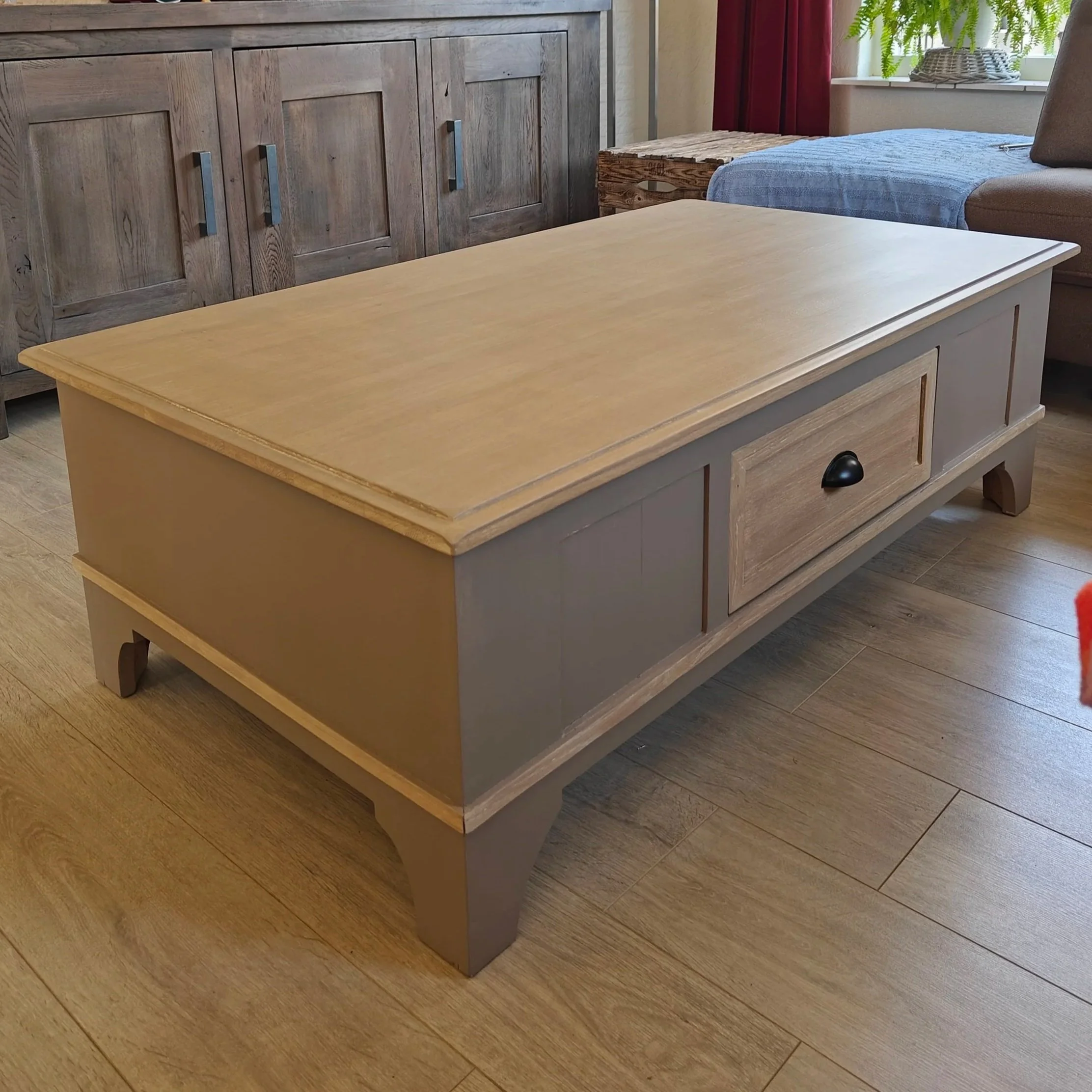 Massief houten salontafel