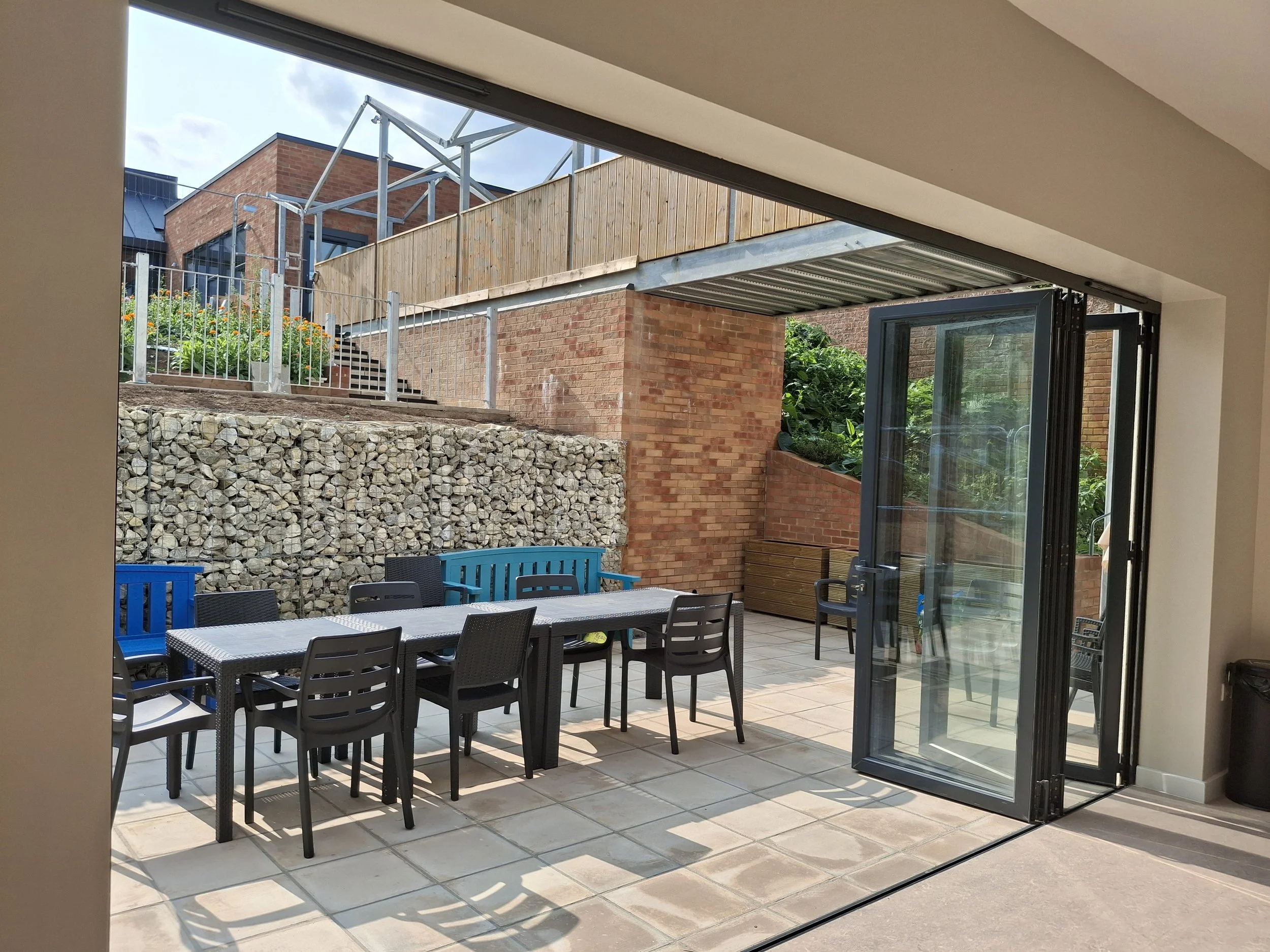 A multi-surface training kitchen where service users can develop valuable life skills