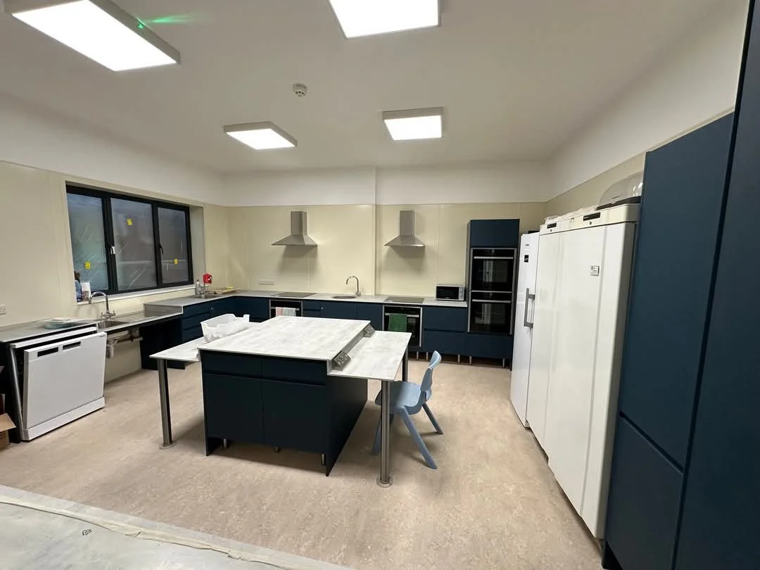 A multi-surface training kitchen where service users can develop valuable life skills