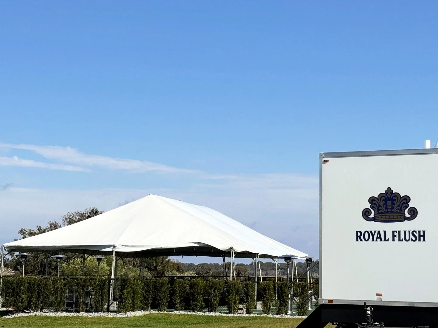 Upscale restroom experience for outdoor luxury and comfort. Central Florida in Bartow and Lake Wales