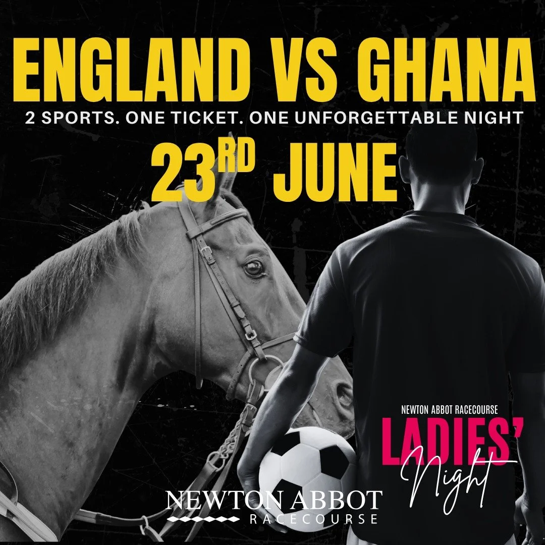 TODAY. Raceday. Ladies' Night. England vs Ghana. Live Music.

Join us tonight for a great evening. Tickets available on the gate. Ticket includes all elements of the night so stay for the music and stay for the football🎉

‼️Please note that if you'd