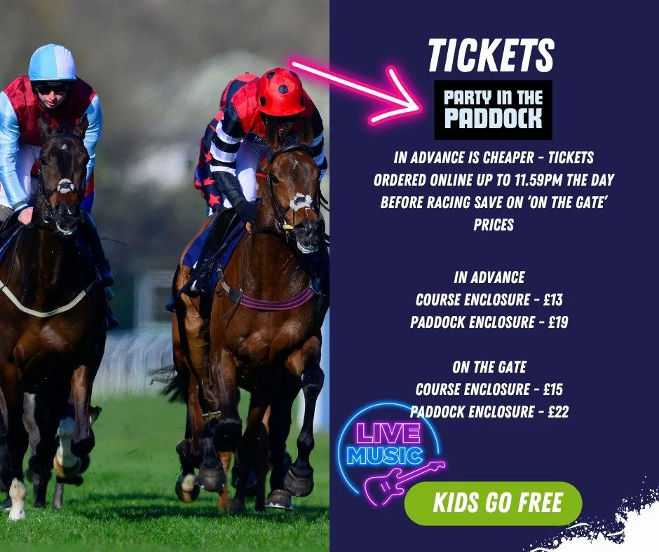 We're Racing Tomorrow!

Here's some information that will help you plan your afternoon - swipe through the pictures for more info.
 
✅It's set to be an excellent afternoon. Gates open with plenty of time for grabbing a spot of lunch.
✅If you're arriv
