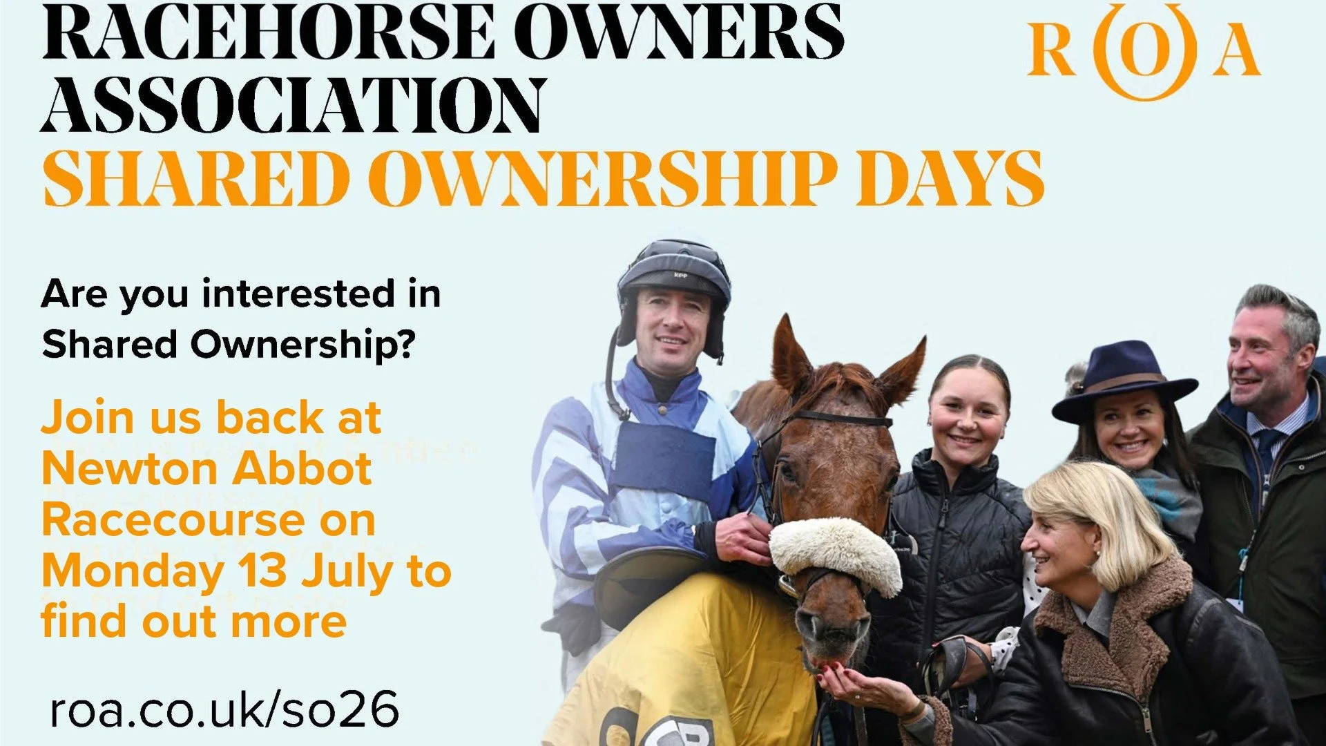 📣Monday 13th July - Upcoming Fixture

Not long to go now until our next fixture. Alongside the racing we'll have representatives from the @racehorseownersassociation to chat to racegoers about syndicates and shared ownership. 

Tickets start from &p