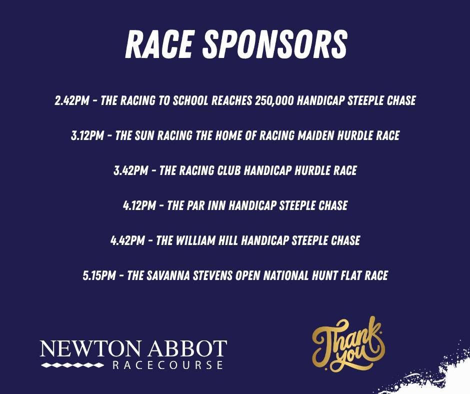 Thank you to all of our race sponsors.