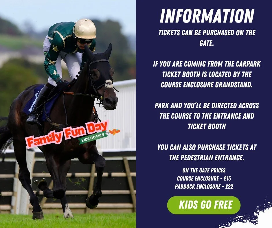 👍There is still time to join us today - tickets are now available on the gate. 

Gates open at 12.30pm today and the first race is at 2.30pm. But remember to arrive early as you don't want to miss the @rowcrofthospice at 2pm

See you later!