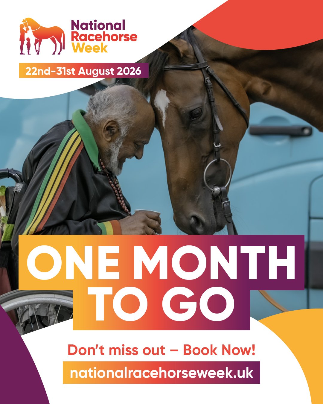 🐎 Just one month to go until National Racehorse Week 2026! 🐎

In just one month's time, racing fans and newcomers alike will have the chance to discover more about the amazing horses at the heart of our sport and meet the people who dedicate their 