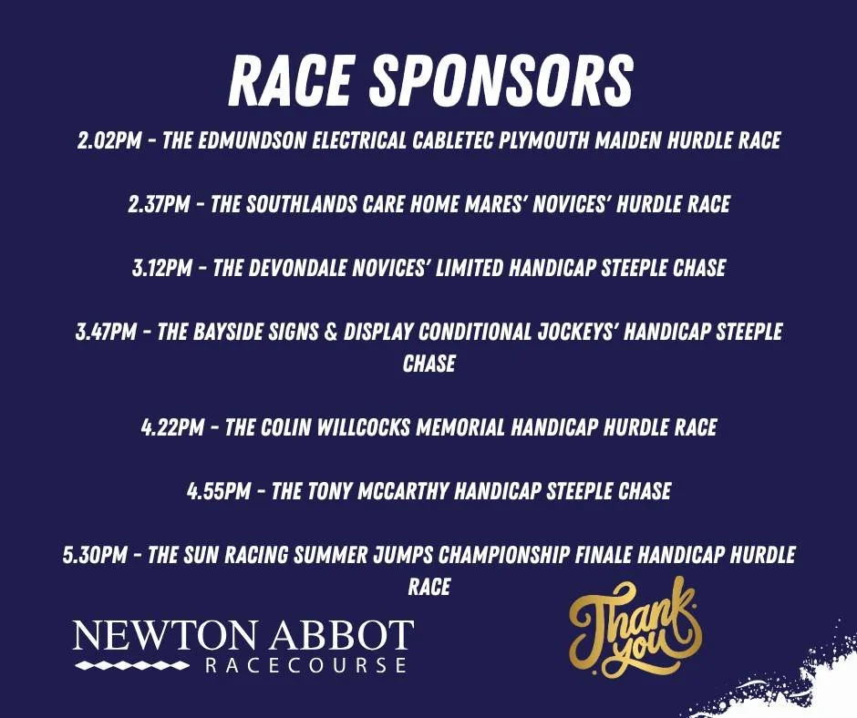 A very big thank you to all of our sponsors today. Your support is, as always, invaluable.