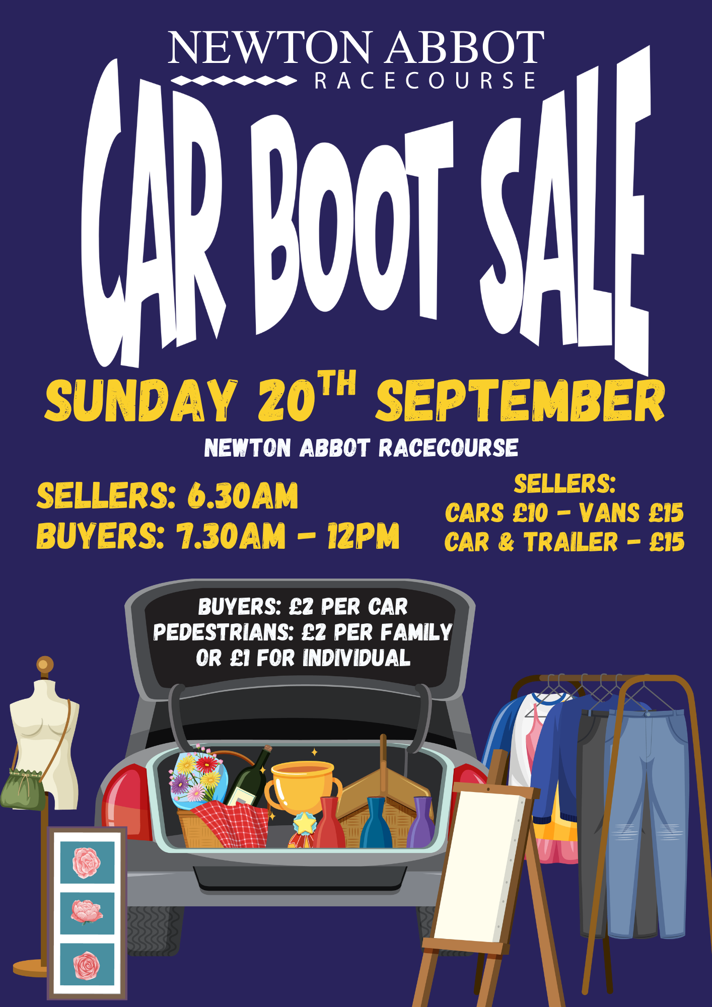Car Boot Sale at Newton Abbot Racecourse
