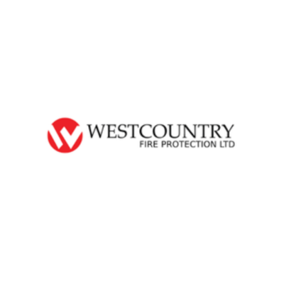 Westcountry Fire Protection Ltd logo with a red circle containing a stylized white 'W' and the company's name in black text.