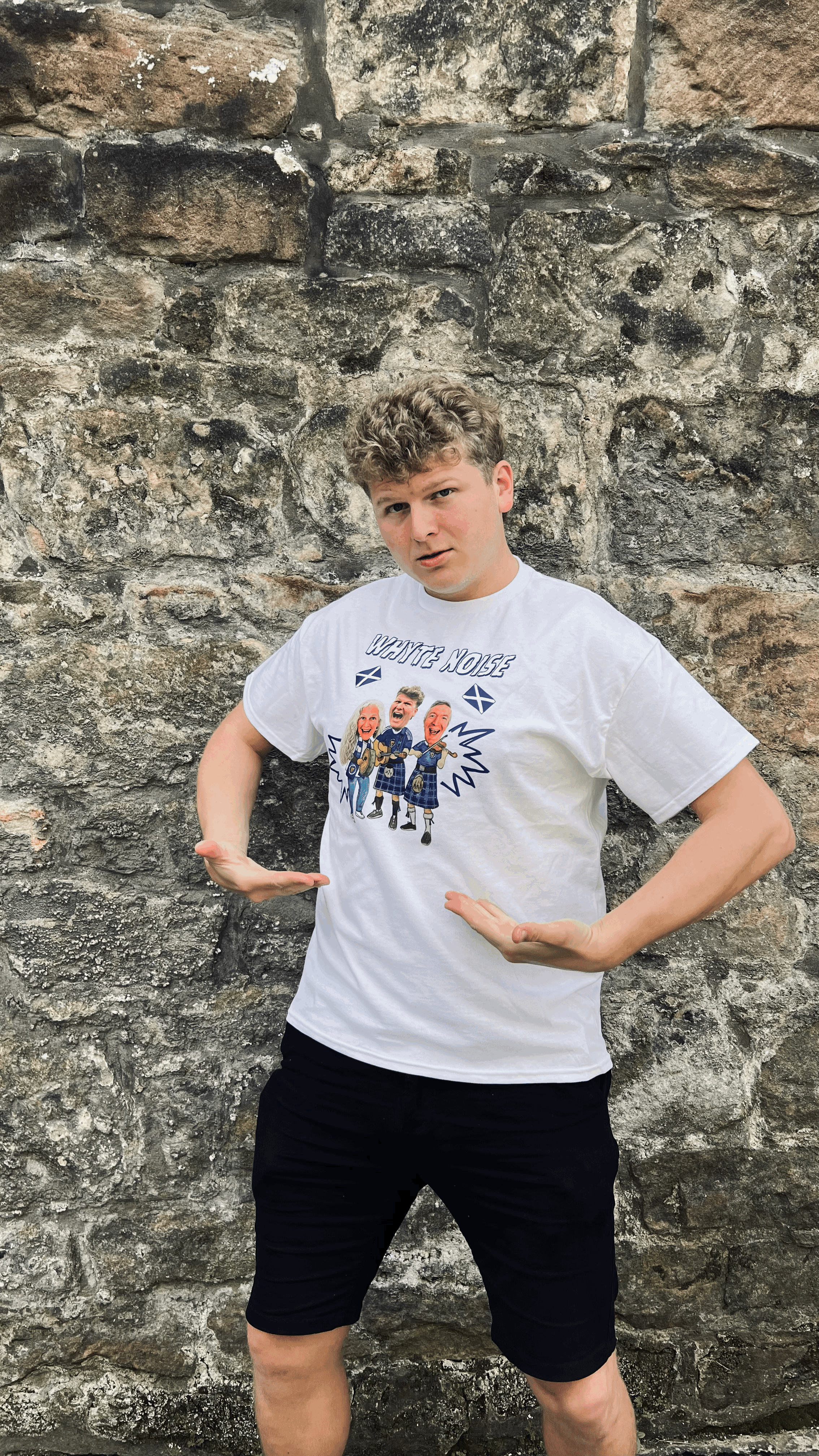 Whyte Noise T-shirt (Colour Band Print)