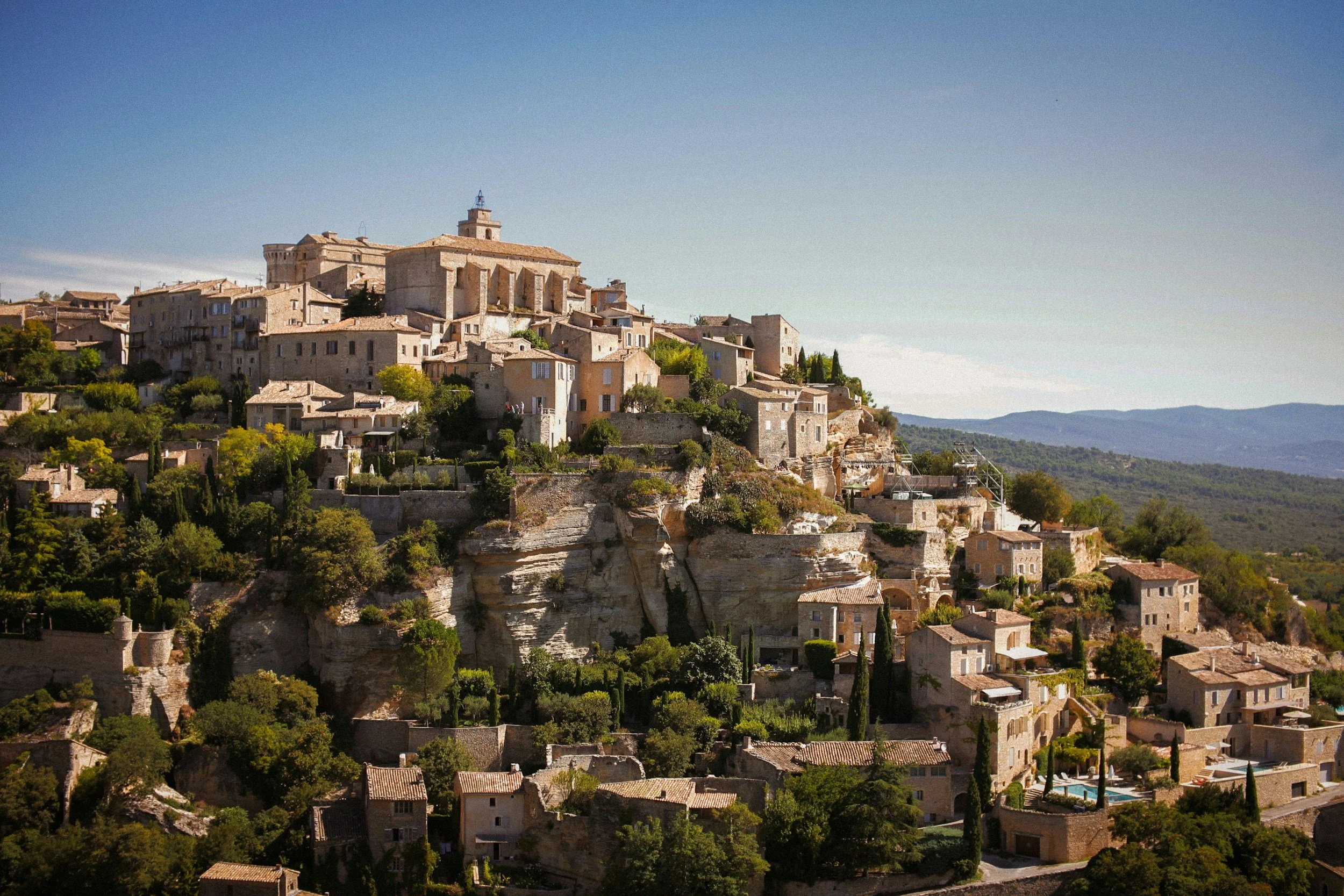Picturesque Provencal village viewpoint Gordes