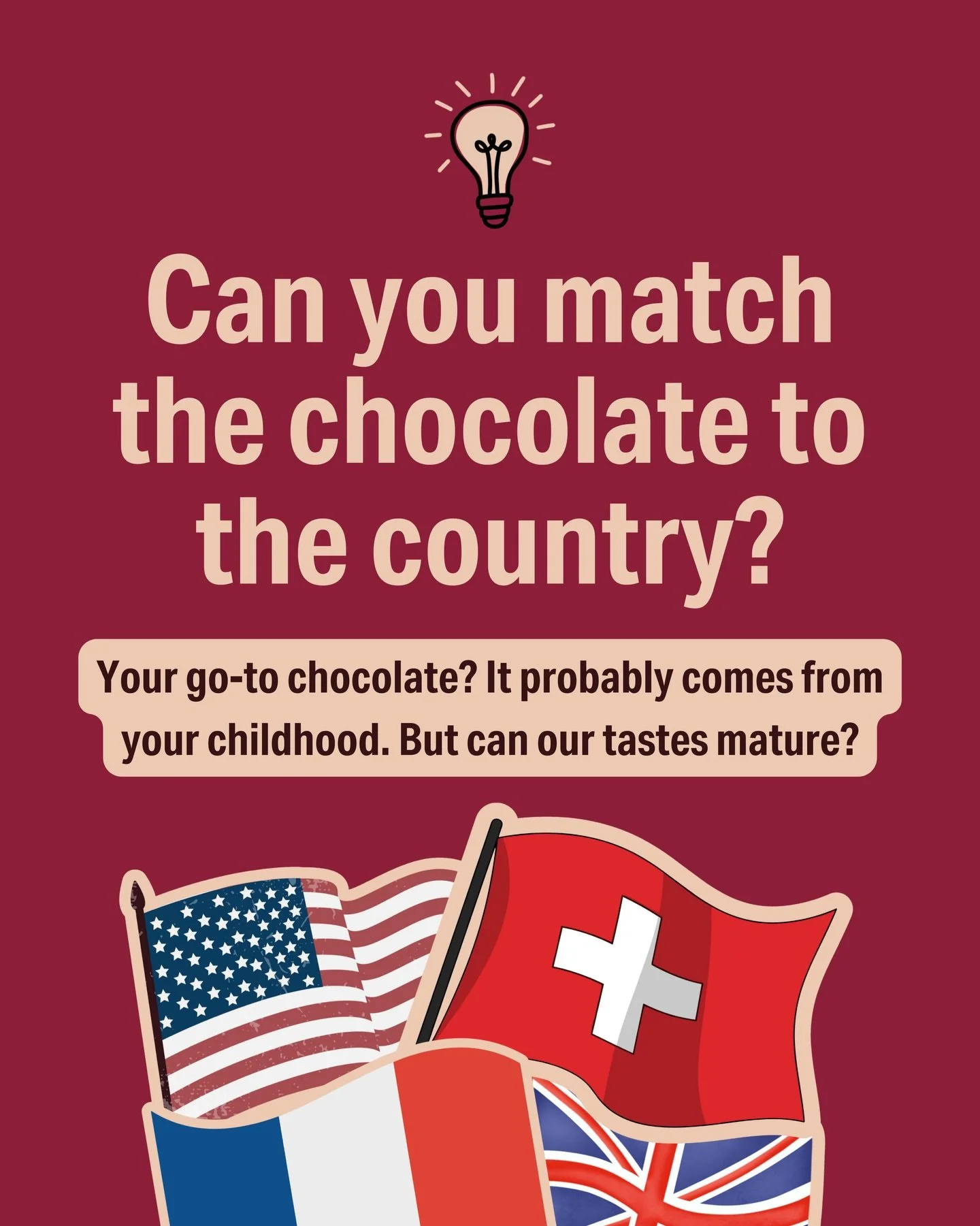 The question is: can our palates mature? 🍫✨