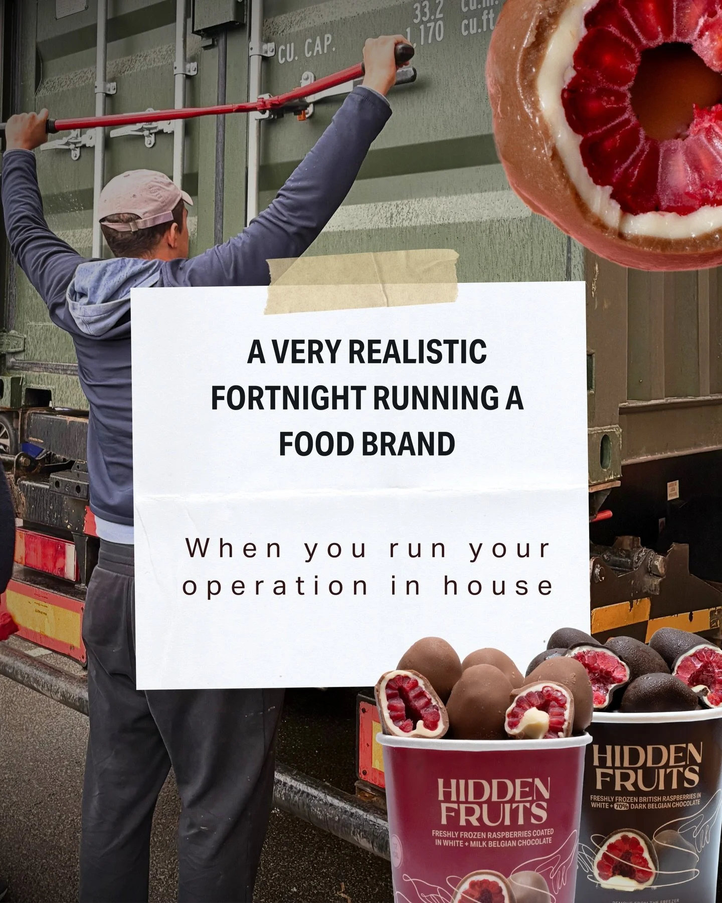 Two weeks that included broken lifts, early trains, new kit and some genuinely brilliant conversations 🚝💫

Running your own operation whilst building a food brand is rarely one job at a time - but we do love the mix! 

(Also&hellip; our new unit is