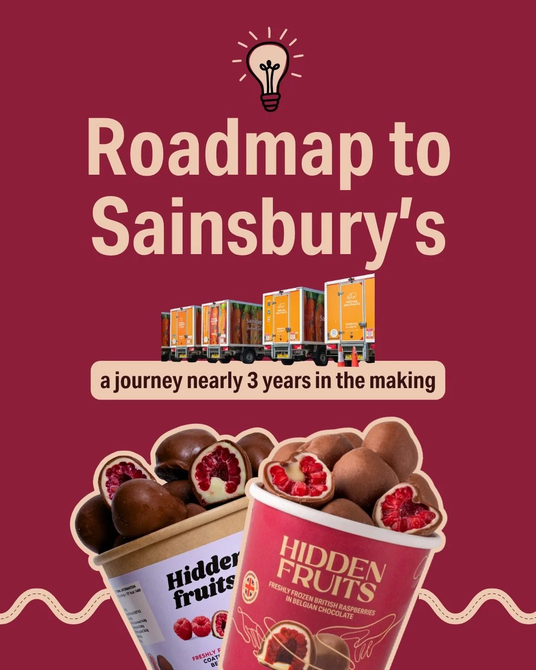 Nearly 3-years in the making... our journey to getting listed in Sainsbury&rsquo;s 🧡

Truthfully, the hard work isnt&rsquo; over - the real journey starts now we&rsquo;re on shelf. Watch this space 🚀