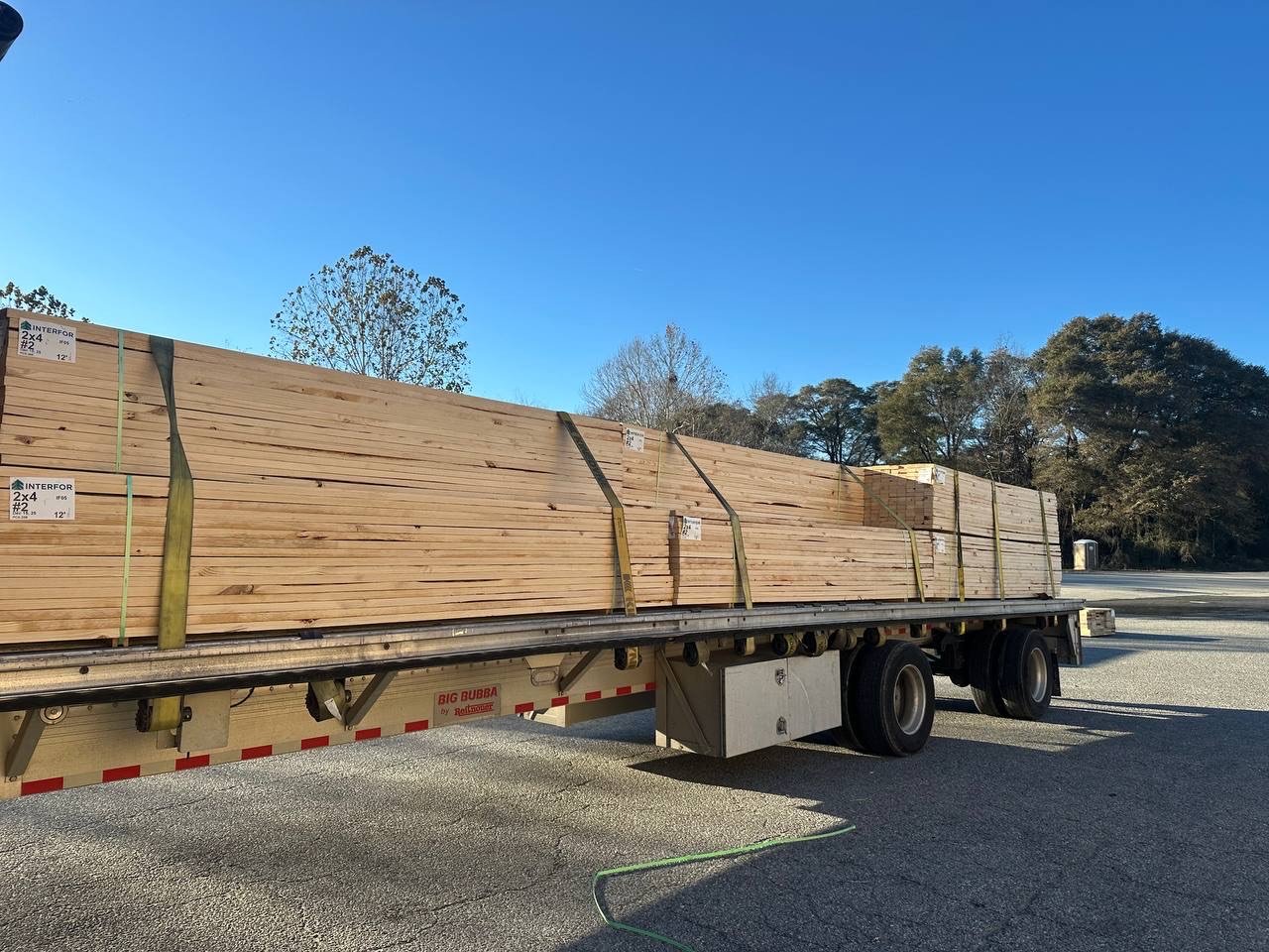 full truckload of lumber.
