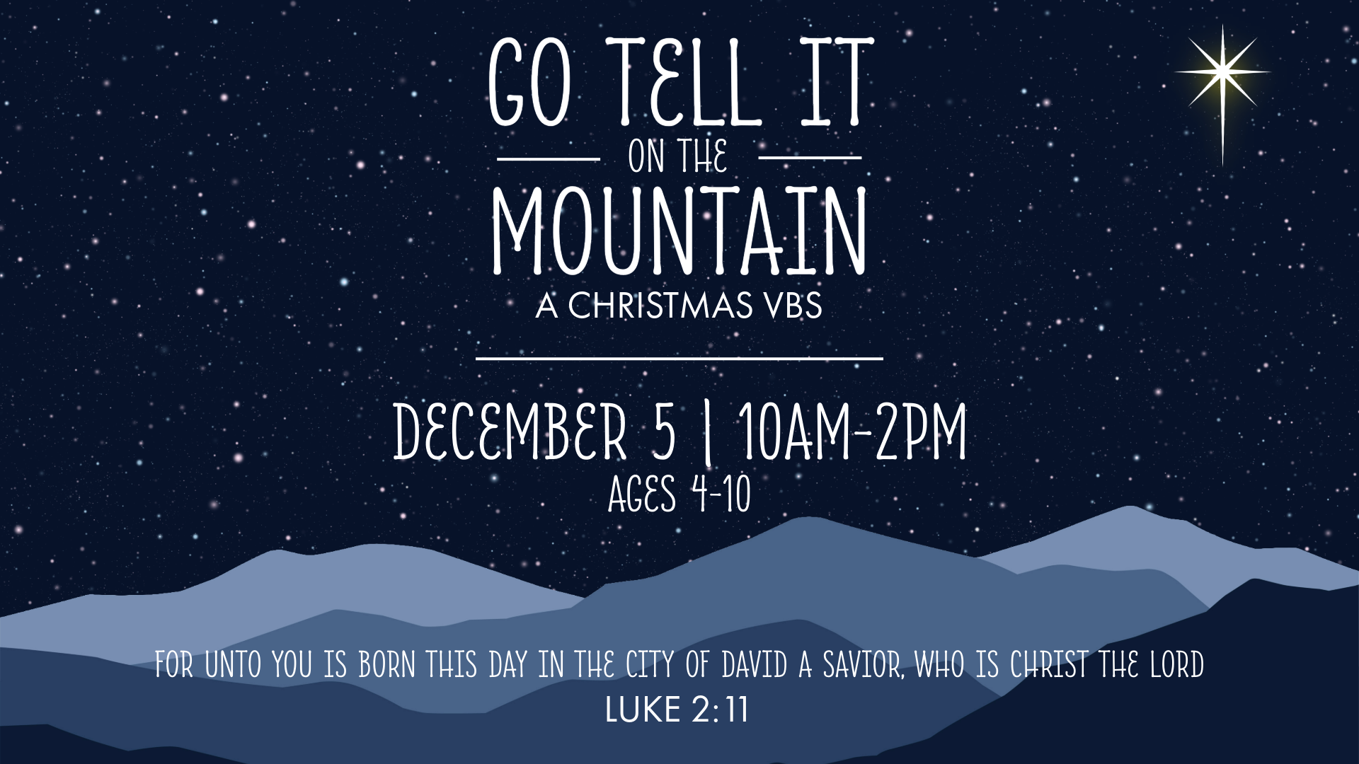 Kids Christmas VBS
