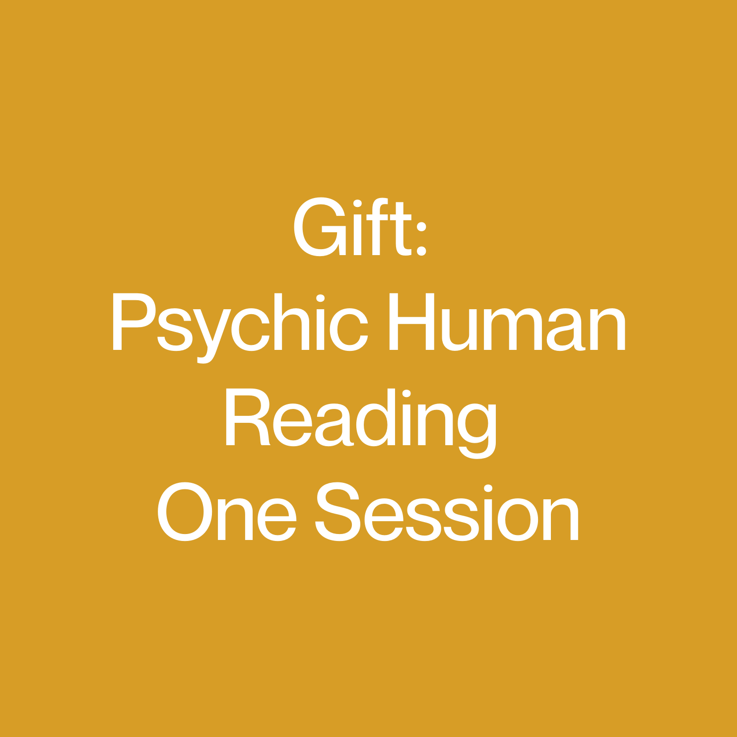 Gift of Psychic Human Reading  One Session
