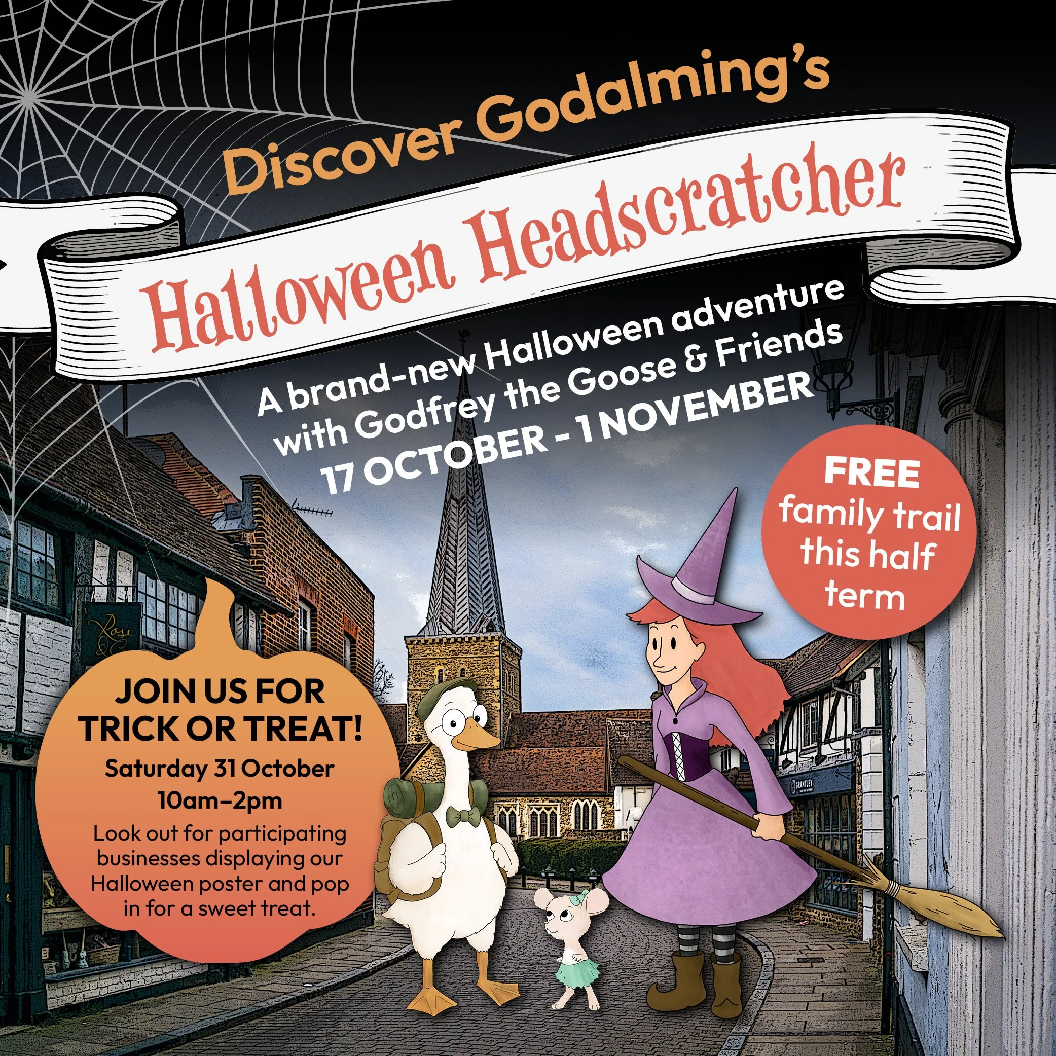 Halloween in Godalming with Two Free Family Activities