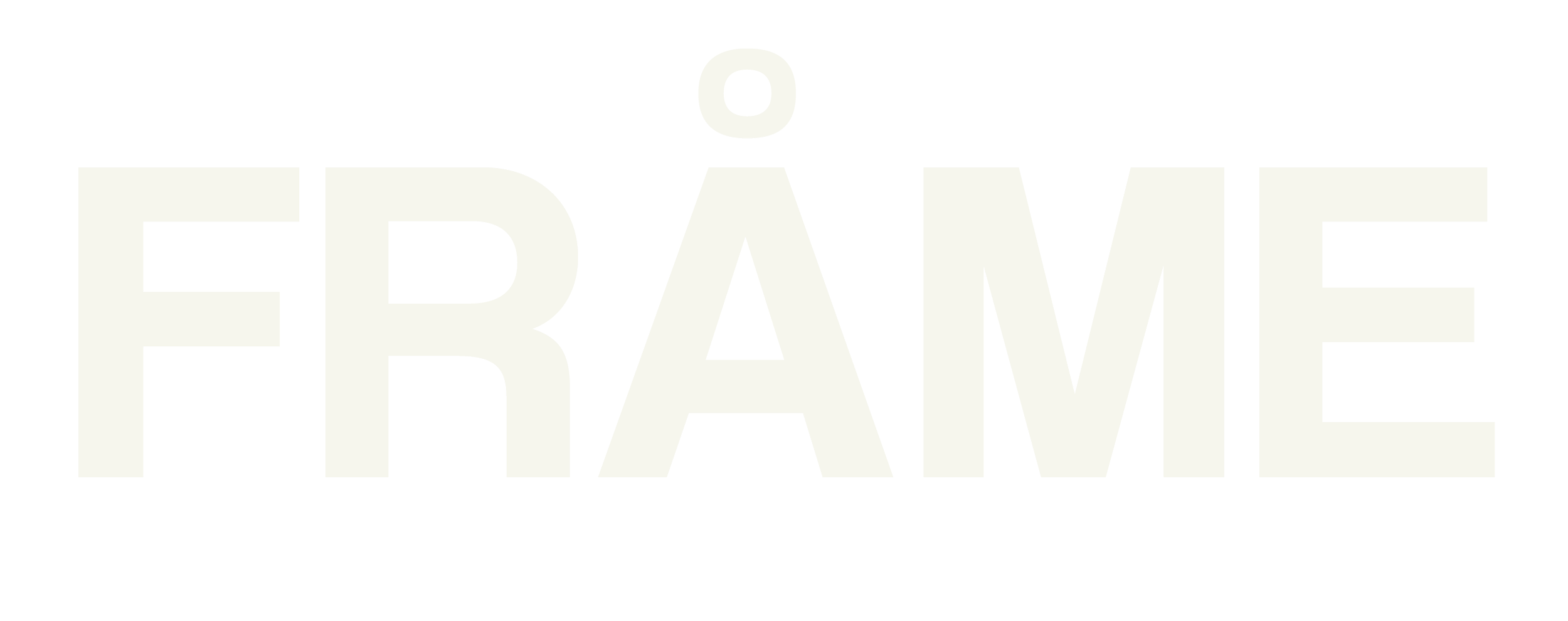 Large bold text saying 'I' and 'FREÁME' on a black background.