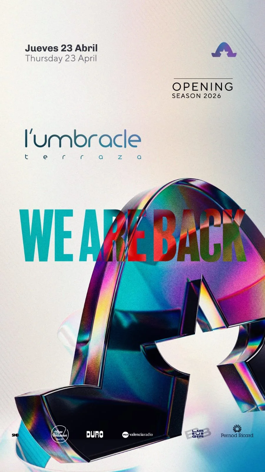 Umbracle - OPENING  THURSDAY  23/04